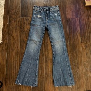 American eagle flare jeans size 4